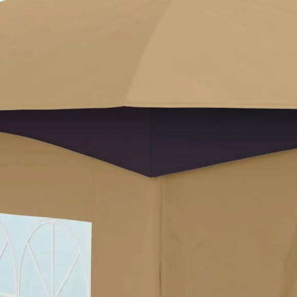 Rootz Garden Gazebo 3.4x3.4m - Øltelt - Udendørs husly - UV -beskyttelse - Stålramme - 335L X 335W X 285H cm