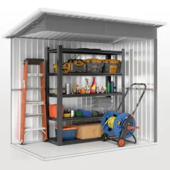 Rootz Garden Shed - Garden House - Udendørs opbevaring - Låsbar stålstruktur - 221 cm x 133 cm x 190 cm