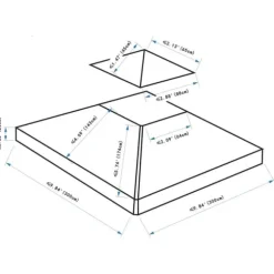 Rootz Gazebo Udskiftningstag - Udskiftningsbaldakin - Dobbeltlagstag - Pavillontag - Metal - Dybgrå - 300cm x 300co.
