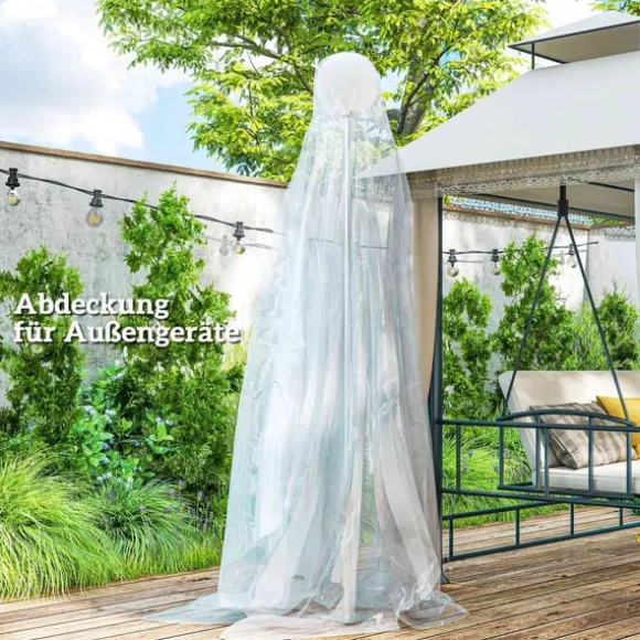 Rootz Greenhouse Cover - Plastic Tarpaulin - Plantedækning - UV -resistent vandtæt - Fremme vækst - 8m x 10m