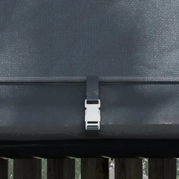 Rootz Haveopbevaringstelt - Robust stålramme - Dækspændingssystem - Festtelte - Store døre - Galvaniseret stål-PE - Grå - 300W x 300D x 235H cm