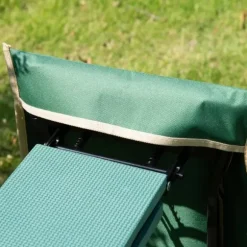 Rootz Kneeler - Sammenfoldelig havetaburet - 2 i 1 knæstøtte med værktøjstaske - EVA - Skum - Grøn - 58 x 28 x 49 cm