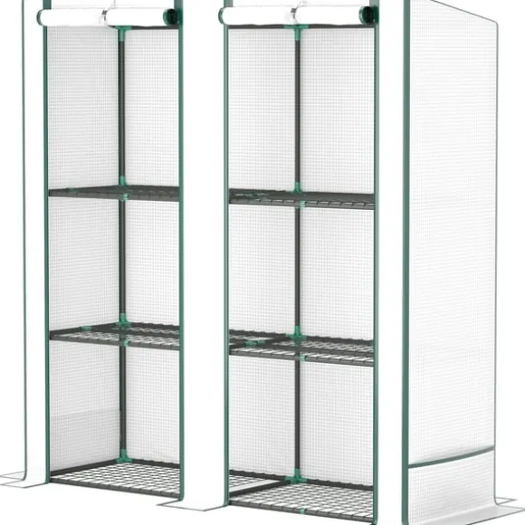 Rootz Mini -Greenhouse - Plant Shelter - Bærbart drivhus - UV -resistent - 144 x 48 x 152 cm - Perfekt til små haver
