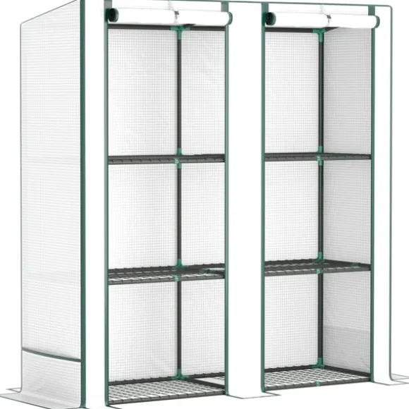Rootz Mini -Greenhouse - Plant Shelter - Bærbart drivhus - UV -resistent - 144 x 48 x 152 cm - Perfekt til små haver