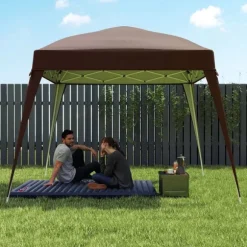 Rootz Pavilion Replacement Roof - Tarpaulin - Telt Cover - UPF50+ Sun Protection - Oxford Fabric - 240 cm x 240 cm (øverst) 300 cm x 300 cm (base)