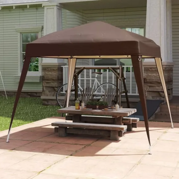 Rootz Pavilion Replacement Roof - Tarpaulin - Telt Cover - UPF50+ Sun Protection - Oxford Fabric - 240 cm x 240 cm (øverst) 300 cm x 300 cm (base)
