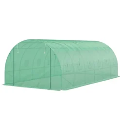 Rootz Poly Tunnel Greenhouse - Walk -in Telt - Growing House - Udvid dyrkningssæson - 600 cm x 300 cm x 197 cm