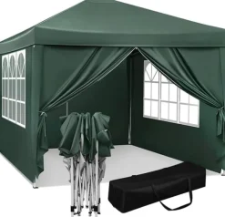 Rootz Ultimate Outdoor Gazebo - Event Pavillion - Vejrbestandig baldakin - Robust og rustsikker, UV- og regnbeskyttelse, nem opsætning - 3x3m