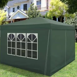 Rootz Ultimate Outdoor Gazebo - Event Pavillion - Vejrbestandig baldakin - Robust og rustsikker, UV- og regnbeskyttelse, nem opsætning - 3x3m