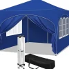Rootz Ultimate Outdoor Gazebo - Vejrbestandig pavillon - Familietelt - Stærk stålkonstruktion - UV-beskyttelse - Nem opsætning - 3x3m