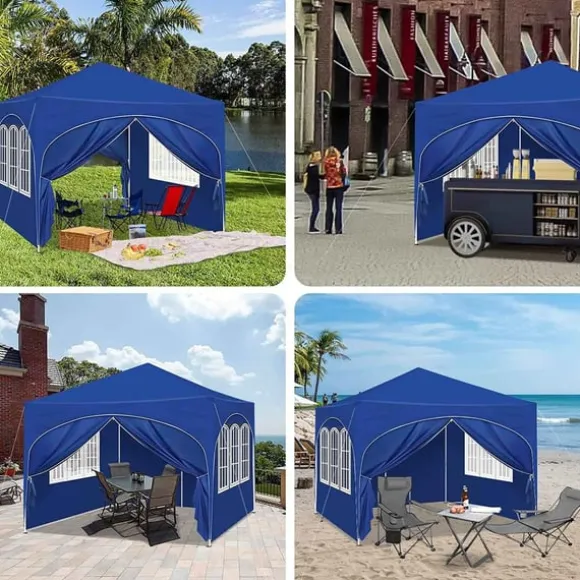 Rootz Ultimate Outdoor Gazebo - Vejrbestandig pavillon - Familietelt - Stærk stålkonstruktion - UV-beskyttelse - Nem opsætning - 3x3m