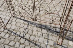 Rose Arch med hegn - klatreplantestøtte - jernholdbarhed, havedekorationsport