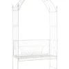 Rosenbue med bænk nostalgi 45 x 120 x 218 cm