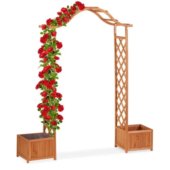Rosenbue, 209x181x60 cm, Orange, Træ