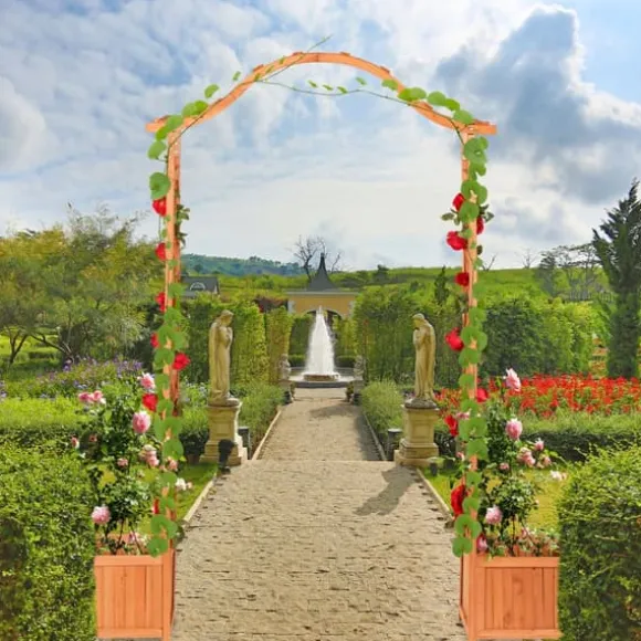 Rosenbue, 209x181x60 cm, Orange, Træ