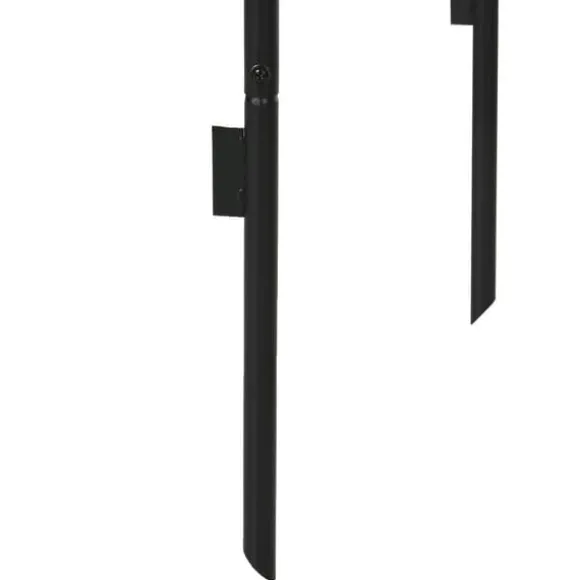Rosenbue/havebue i metal, sort, 140×40×240 cm, til klatreplanter