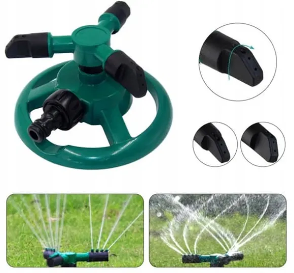 ROTARY AUTOMATIC 360 GARDEN TRE-ARMET SPRINKLER