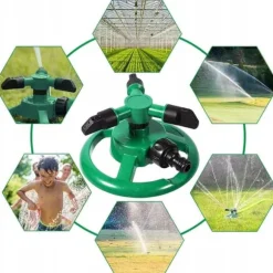 ROTARY AUTOMATIC 360 GARDEN TRE-ARMET SPRINKLER