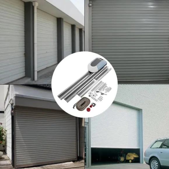 Rulleportåbner 1000N til garage, komplet med 150W fjernbetjening og automatiske skydeportesæt. Effektiv og brugervenlig løsning.