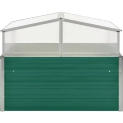 Rummeligt drivhus i galvaniseret stål - Plantebeskyttelse | Størrelse: 100x100x77 cm | Farve: Grøn