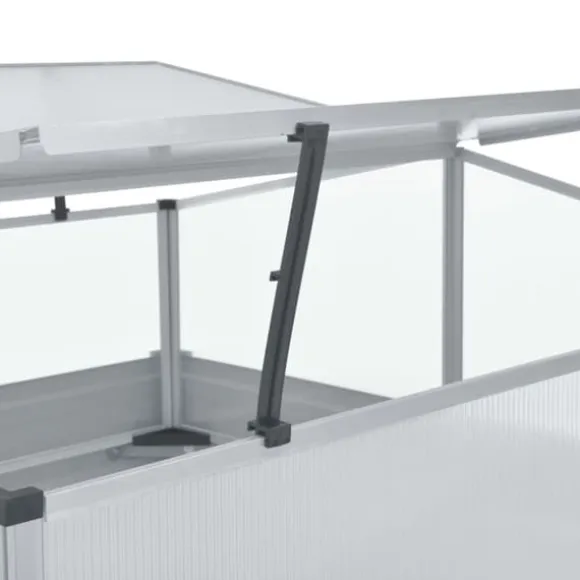 Rummeligt drivhus i galvaniseret stål - Plantebeskyttelse | Størrelse: 100x100x77 cm | Farve: Grøn