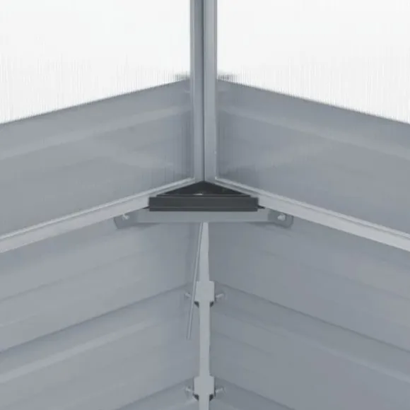 Rummeligt drivhus i galvaniseret stål - Plantebeskyttelse | Størrelse: 100x100x77 cm | Farve: Grøn
