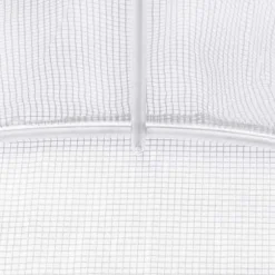 Rummeligt drivhus med stålstel - 6 m² | Farve: Hvid | Størrelse: 3x2x2 m