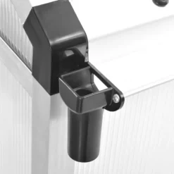 Rummeligt drivhus 302x190x195 cm - Dobbeltvæggede paneler | Farve: Aluminium | Størrelse: 11,19 m³