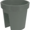 Rund balkonkasse 28 cm grøn