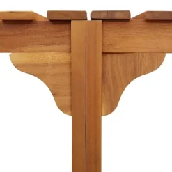 Rund udendørs spabad omkreds i solid akacietræ | Størrelse: 272 x 120 x 55.5 cm | Farve: Brun