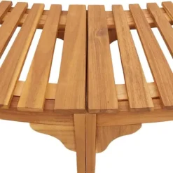 Rund udendørs spabad omkreds i solid akacietræ | Størrelse: 272 x 120 x 55.5 cm | Farve: Brun