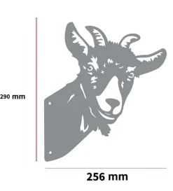 Rustdekoration til haven goat