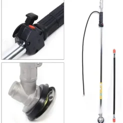 Rygbåren Buskrydder/Græstrimmer - Benzindrevet - 43 cm³, 1,7 HP, 2-Takt, Luftkølet, 4500–8500 rpm - Sort
