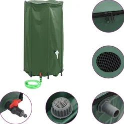 Sammenfoldelig vandtank med hane 380 l | Materiale: PVC