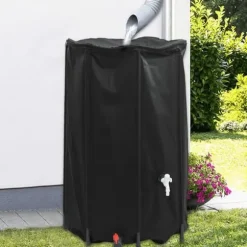 Sammenfoldelig vandtank med hane 500L - PVC | Farve: Grøn | Størrelse: 500L