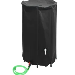 Sammenfoldelig vandtank med hane - PVC 250 l | Farve: Grøn | Størrelse: Foldbar