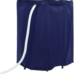 Sammenfoldelig vandtank med hane - PVC 1250 l | Farve: Grøn | Størrelse: 1250 l