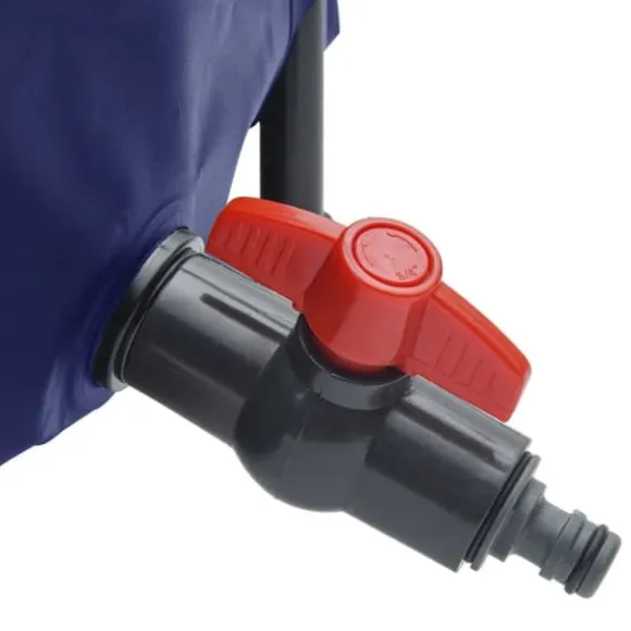 Sammenfoldelig vandtank med hane - PVC, 1000 l | Farve: Grøn | Størrelse: 1000 l