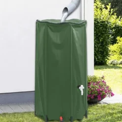 Sammenfoldelig vandtank med hane - Regnvandsbeholder 100 L | Materiale: PVC