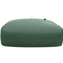 Sammenfoldelig vandtank med hane - 2100 l PVC | Farve: Grøn | Størrelse: 2100 l