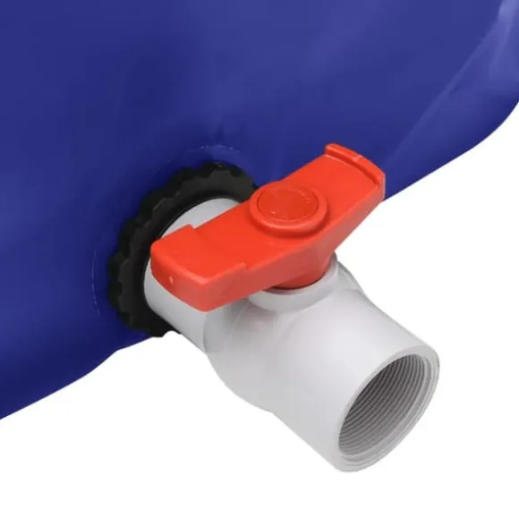 Sammenfoldelig vandtank med hane 1500L - PVC | Farve: Grøn | Størrelse: 1500 liter