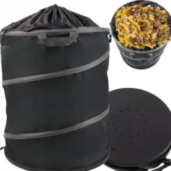 Sammenklappelig beholder til blade, græs og haveaffald, stor, forstærket, 80 liter