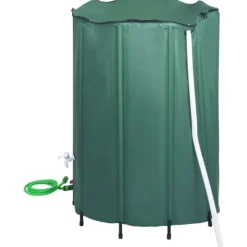 Sammenklappelig regnvandsbeholder med hane - 1350 l | Farve: PVC | Størrelse: Foldsammen