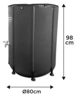 Sammenklappelig regnvandstank, 500 l, PVC - T N15-952