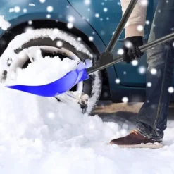 Sammenklappelig sneskovl, to håndtag, ergonomisk