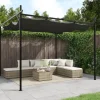 Sammenrullelig pergola med UV-beskyttelse | Størrelse: 295x292x230 cm | Farve: Antracitgrå