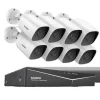 SANNCE 8CH DVR Kit, 1080P Høj Opløsning, Nattesyn Op til 30m,8CH 8PCS DVR Kit-a, 2T