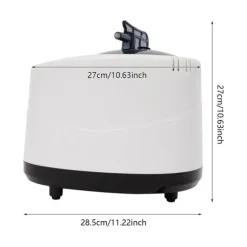 Sauna Dampgenerator - Mini - 3 L Kapacitet - 1000 W - 220 V 50 Hz - EU-stik - Fjernbetjening & Touch - 304 Rustfrit Stål
