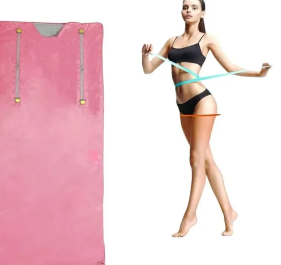 Sauna Tæppe, Kropsafslapning, Termisk Terapi,Pink, 220 V, EU-stik