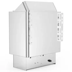 Saunaovn, 9KW elektrisk indbygget kontrol, 40x23x56 cm, rustfrit stål